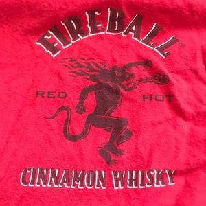 Size large fireball red t shirt